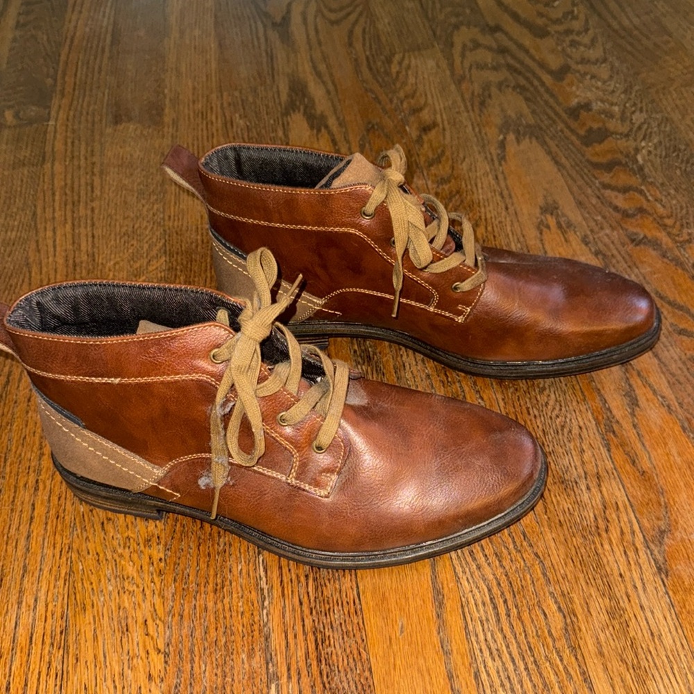 Men’s Sonoma Brown leather dress Boots. Size 10.5